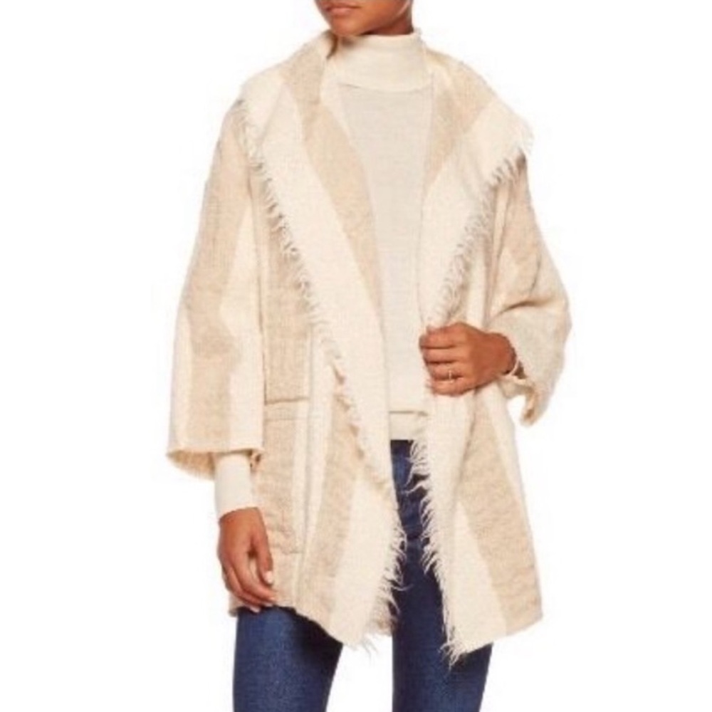 IRO Beverley beige sweater jacket
